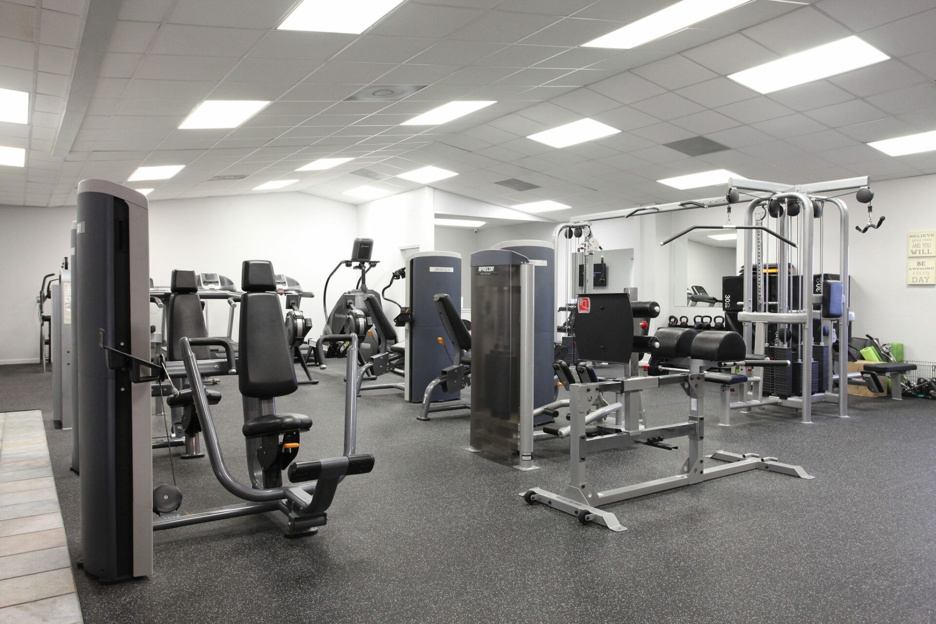 All latest gym equipment is available at Iron Lady Fitness